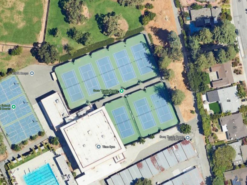 Tennis-Courts-California-Palo Alto-Gunn High School Tennis Courts