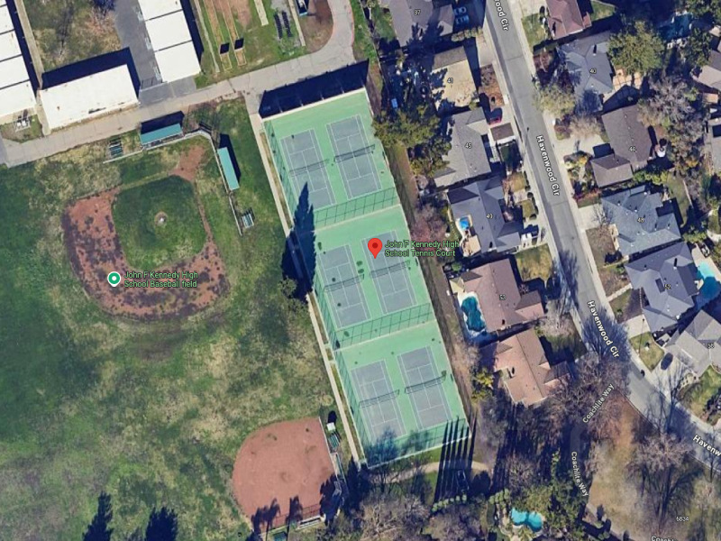 Tennis-Courts-California-Sacramento-John F Kennedy High School Tennis Court