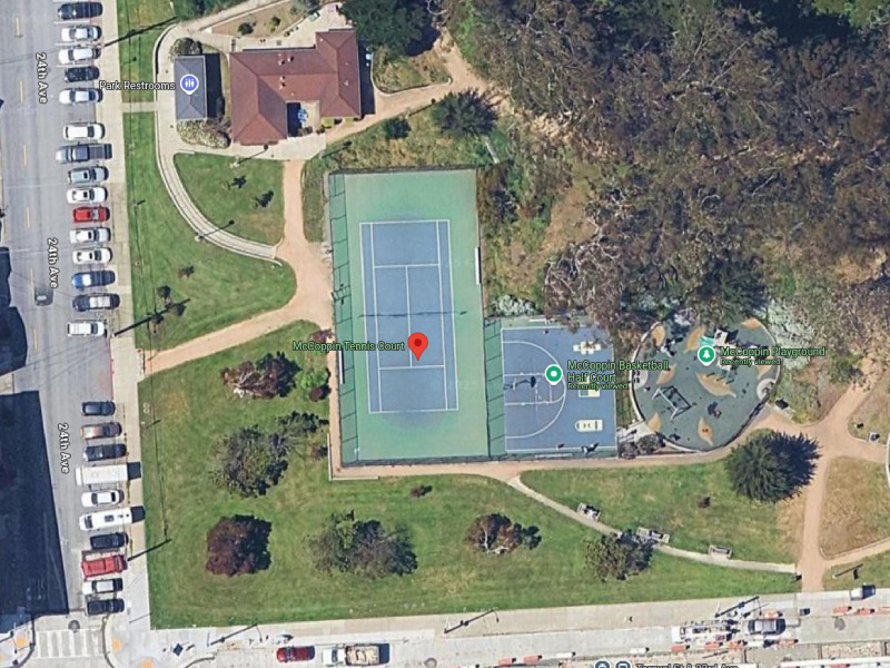 Tennis-Courts-California-San Francisco-McCoppin Tennis Court