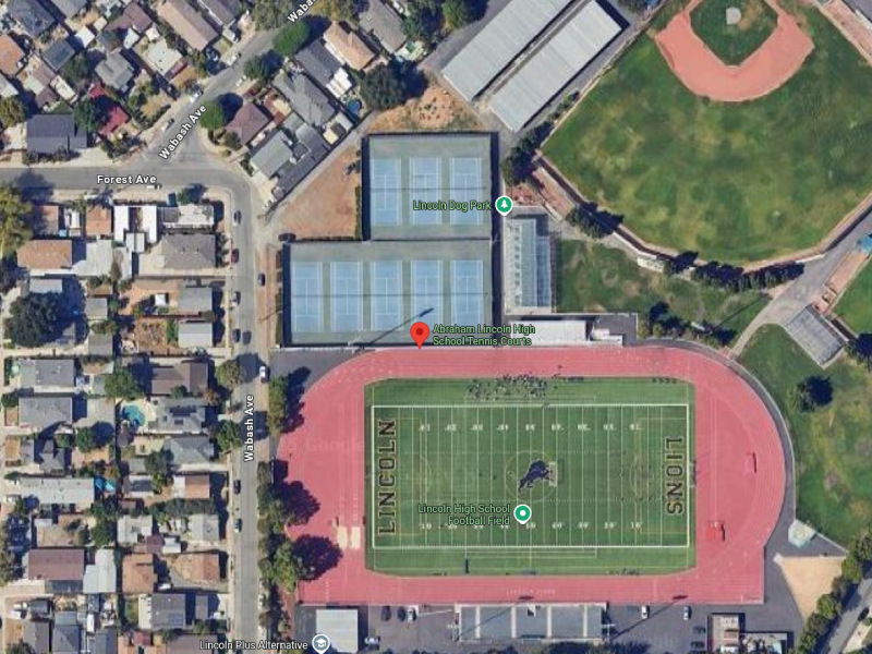 Tennis-Courts-California-San Jose-Abraham Lincoln High School Tennis Courts