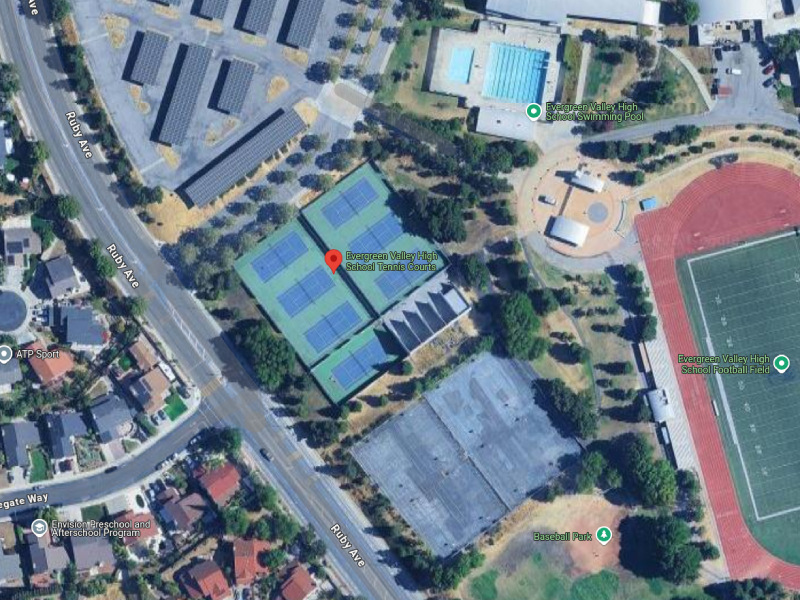 Tennis-Courts-California-San Jose-Evergreen Valley High School Tennis Courts