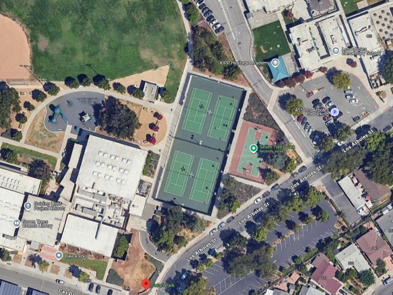 Tennis-Courts-California-San Jose-Seven Trees Park Tennis Courts
