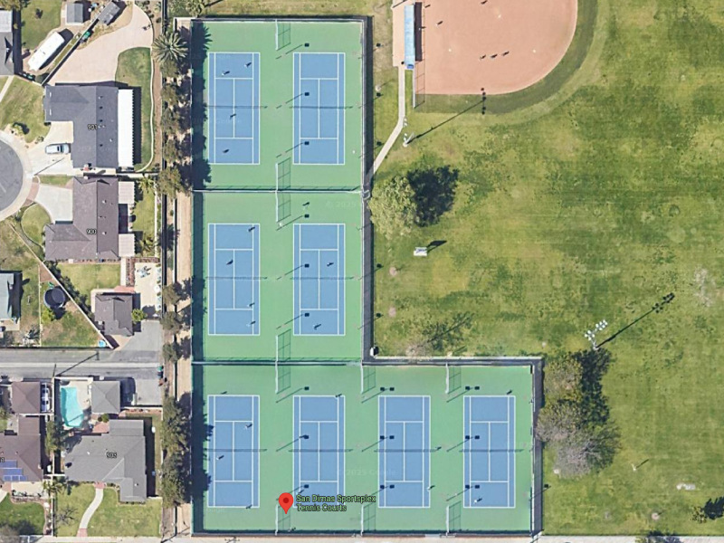 Tennis-Courts-California-Los Angeles-San Dimas Sportsplex Tennis Courts