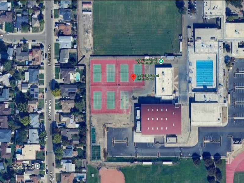 Tennis-Courts-California-Lodi-Lodi High School Tennis Court