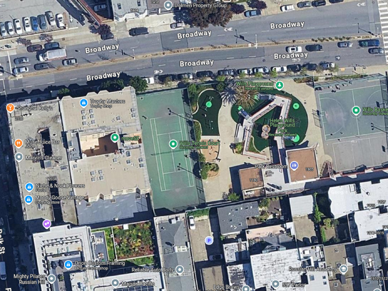 Tennis-Courts-California-San Francisco-Helen Wills Playground Park