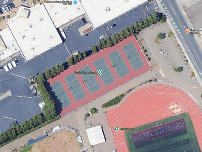 Tennis-Courts-California-San Leandro-Burrell Field